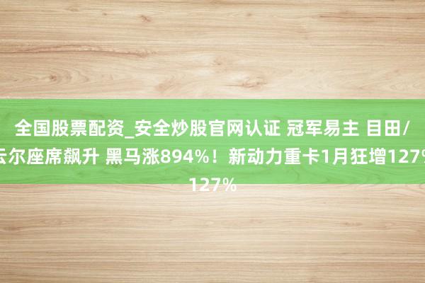 全国股票配资_安全炒股官网认证 冠军易主 目田/云尔座席飙升 黑马涨894%！新动力重卡1月狂增127%